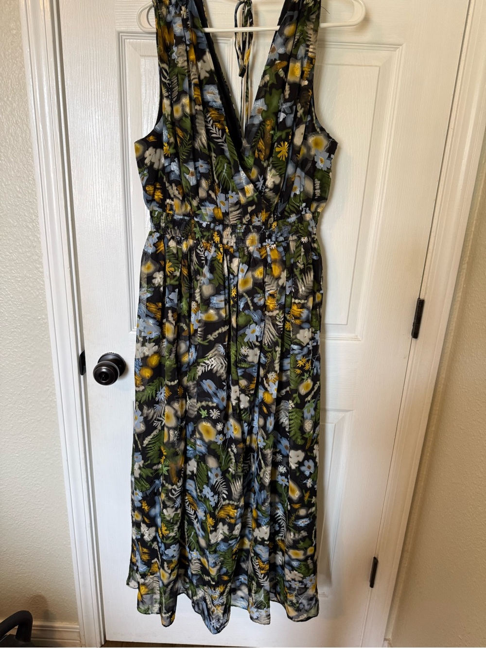Floral V-Neck Maxi Dress